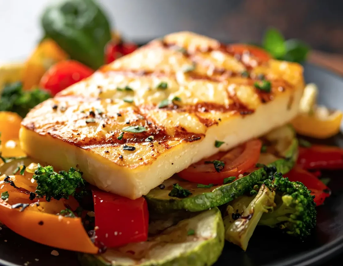 Hot Honey Broccoli & Halloumi Sheet Pan Dinner