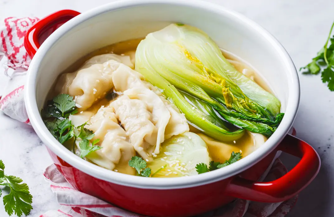 Bonipak Bok Choy and Chicken Dumplings